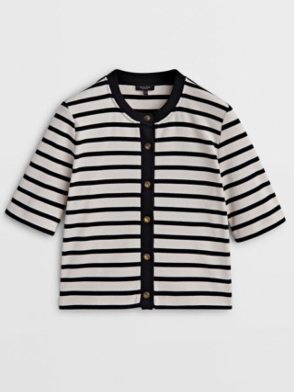 Massimo Dutti Stripe Cotton Cardigan
